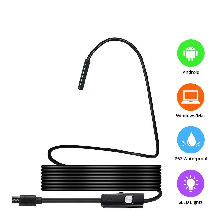 Câmera Sonda Flex Endoscópica - Endoscope Cam eletronicos 064 AmploTech 1m