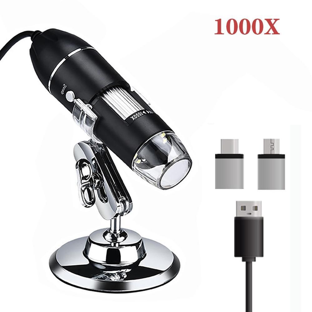 Microscópio ZoomX - Para Android e Mac eletronicos 011 AmploTech 1000X