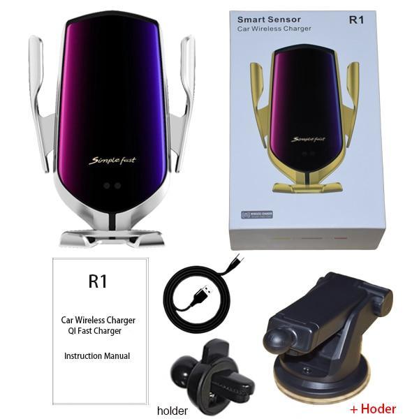 Carregador com Sensor Inteligente sem fios para automóvel