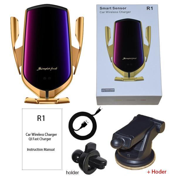 Carregador com Sensor Inteligente sem fios para automóvel