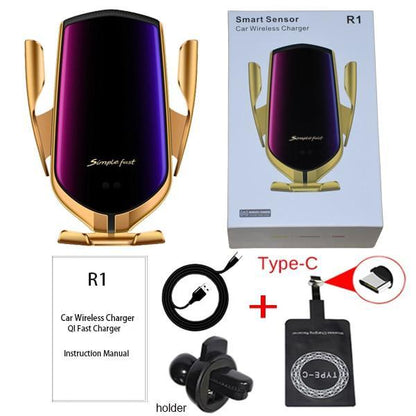 Carregador com Sensor Inteligente sem fios para automóvel