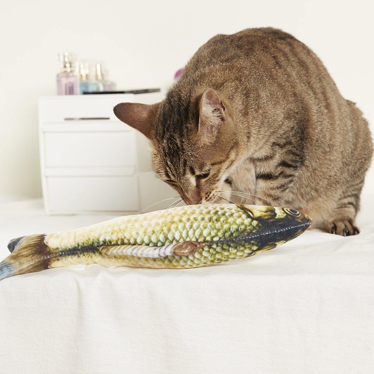 2 unidades de Brinquedo para Gato em formato de Peixe