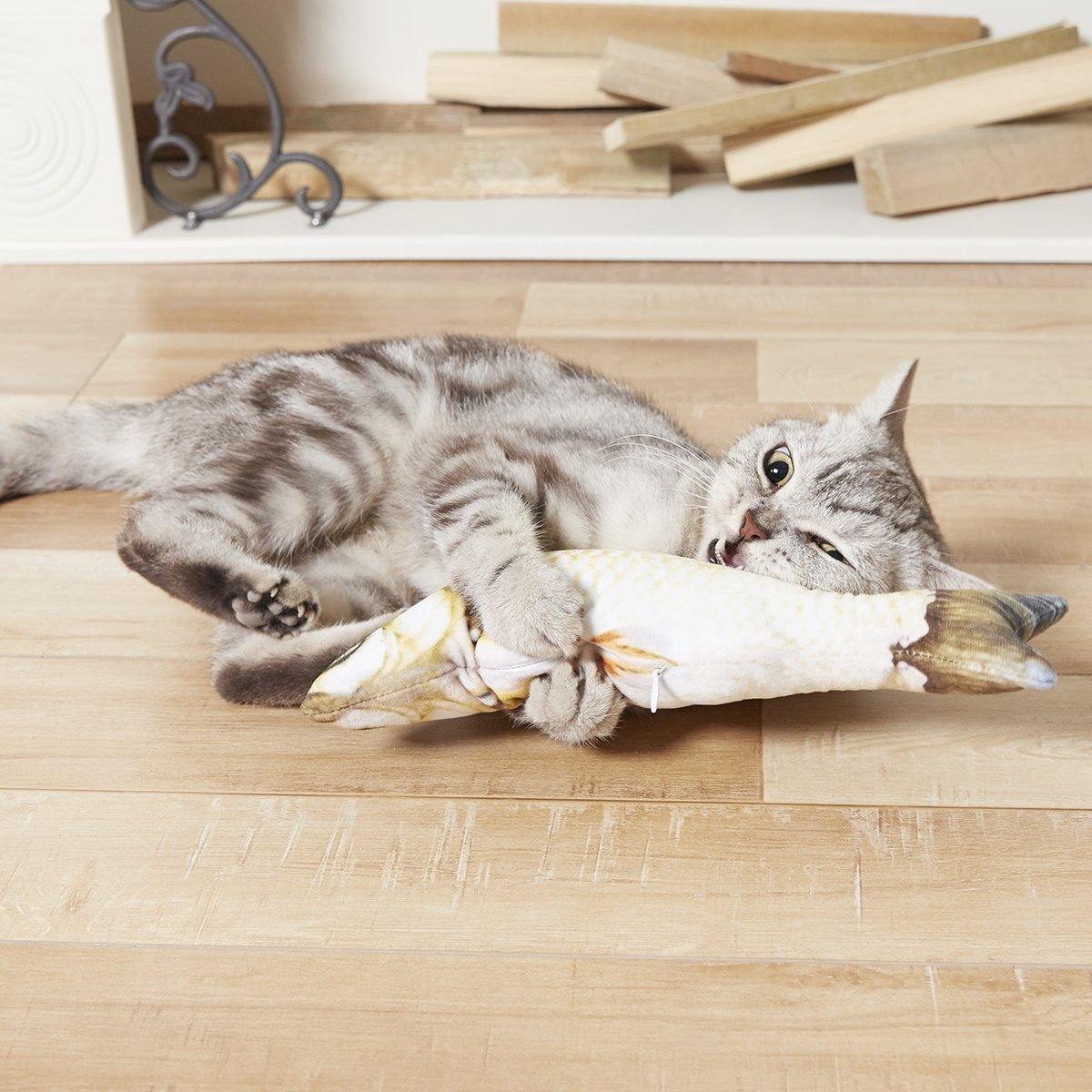 2 unidades de Brinquedo para Gato em formato de Peixe