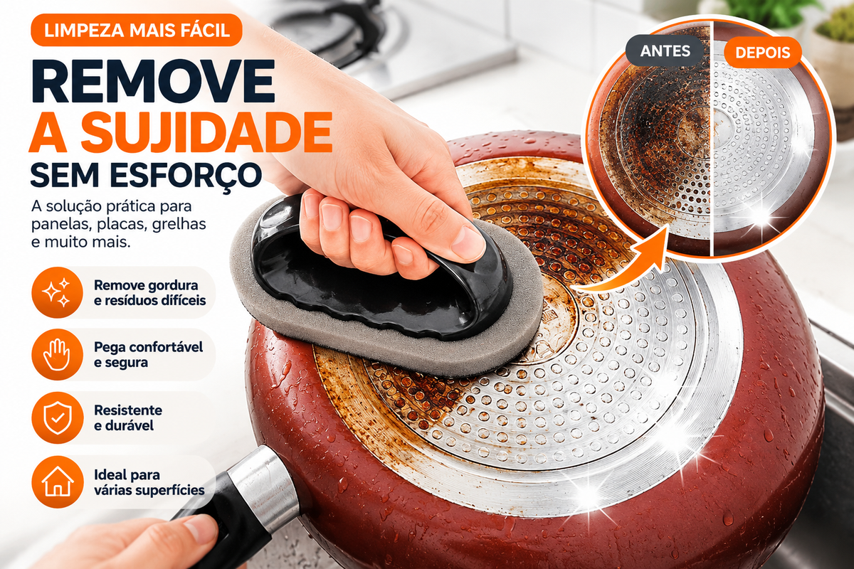GrimeLift™ — Escova Abrasiva Multiusos