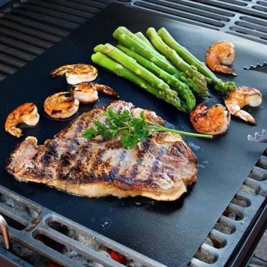 2 unidades de Tapetes de Grelha de Churrasco Antiaderentes - Chega de Grelhas Sujas!