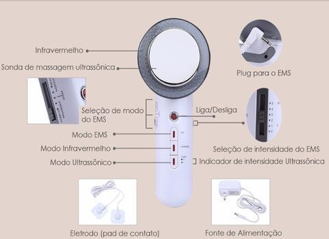 Aparelho de cavitação ultrassónica LED 3 em 1 — UltraLipo®